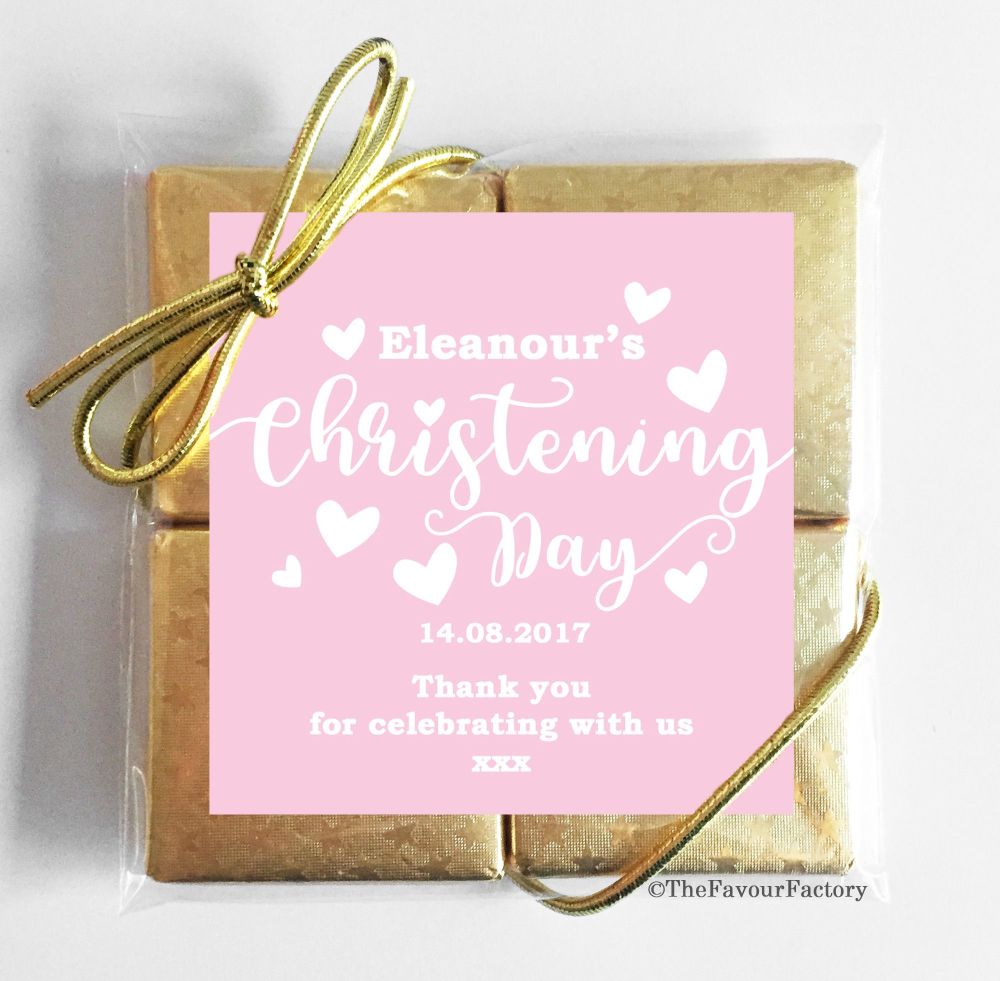 Christening Chocolates Quads Favours x5