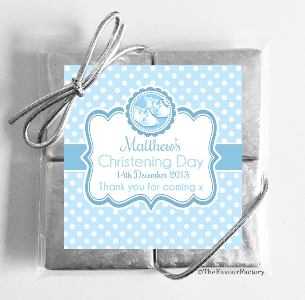 Christening Chocolates Quads Favours x5