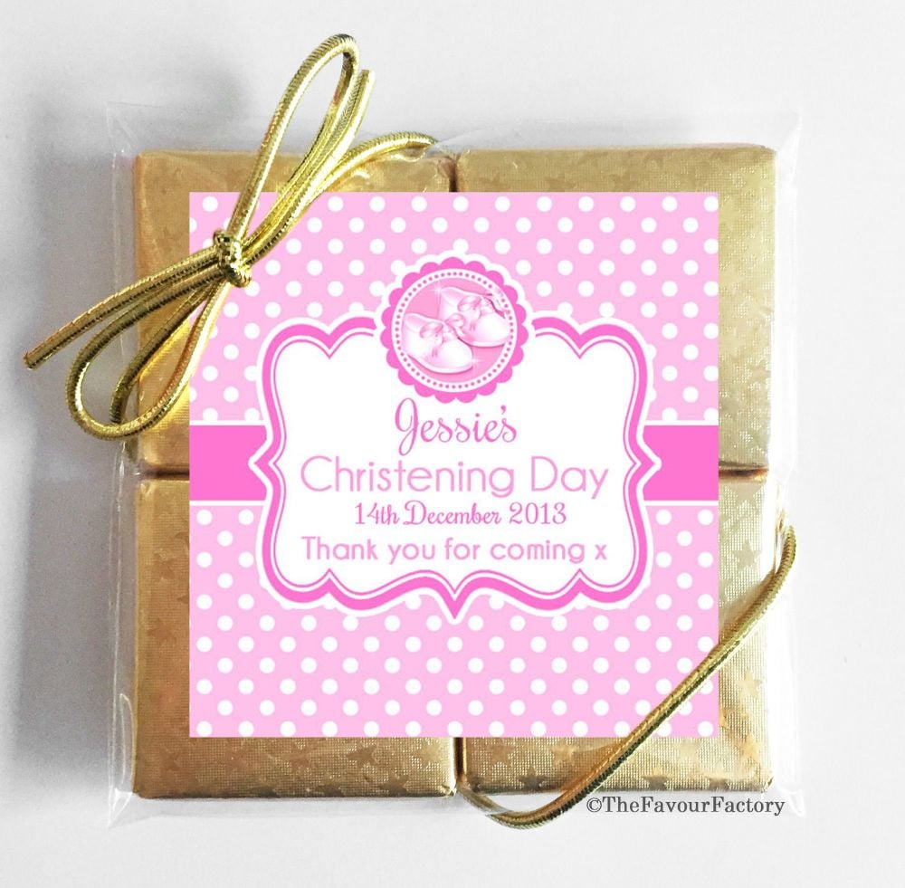 Christening Chocolates Quads Favours x5