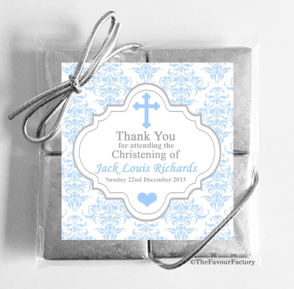 Christening Chocolates Quads Favours x5