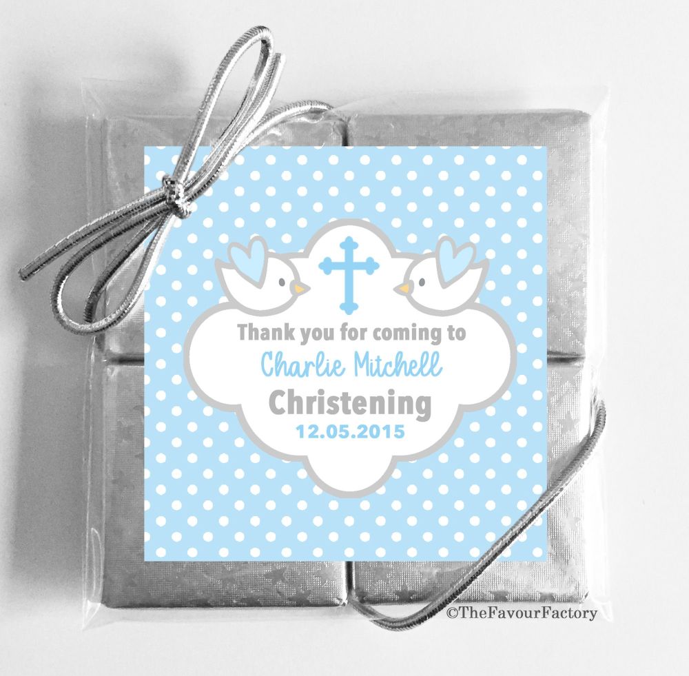Christening Chocolates Quads Favours x5
