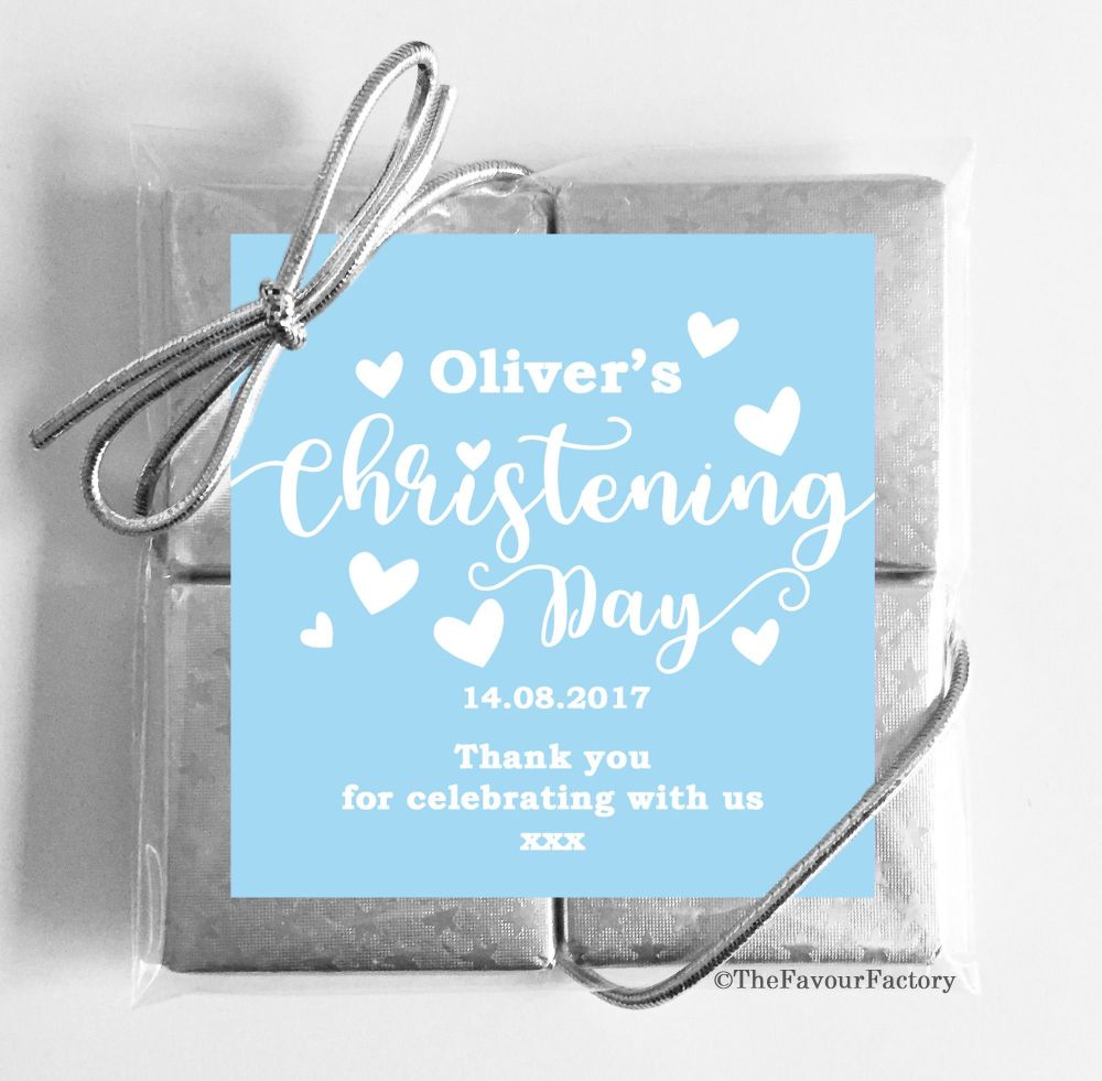 Christening Chocolates Quads Favours x5