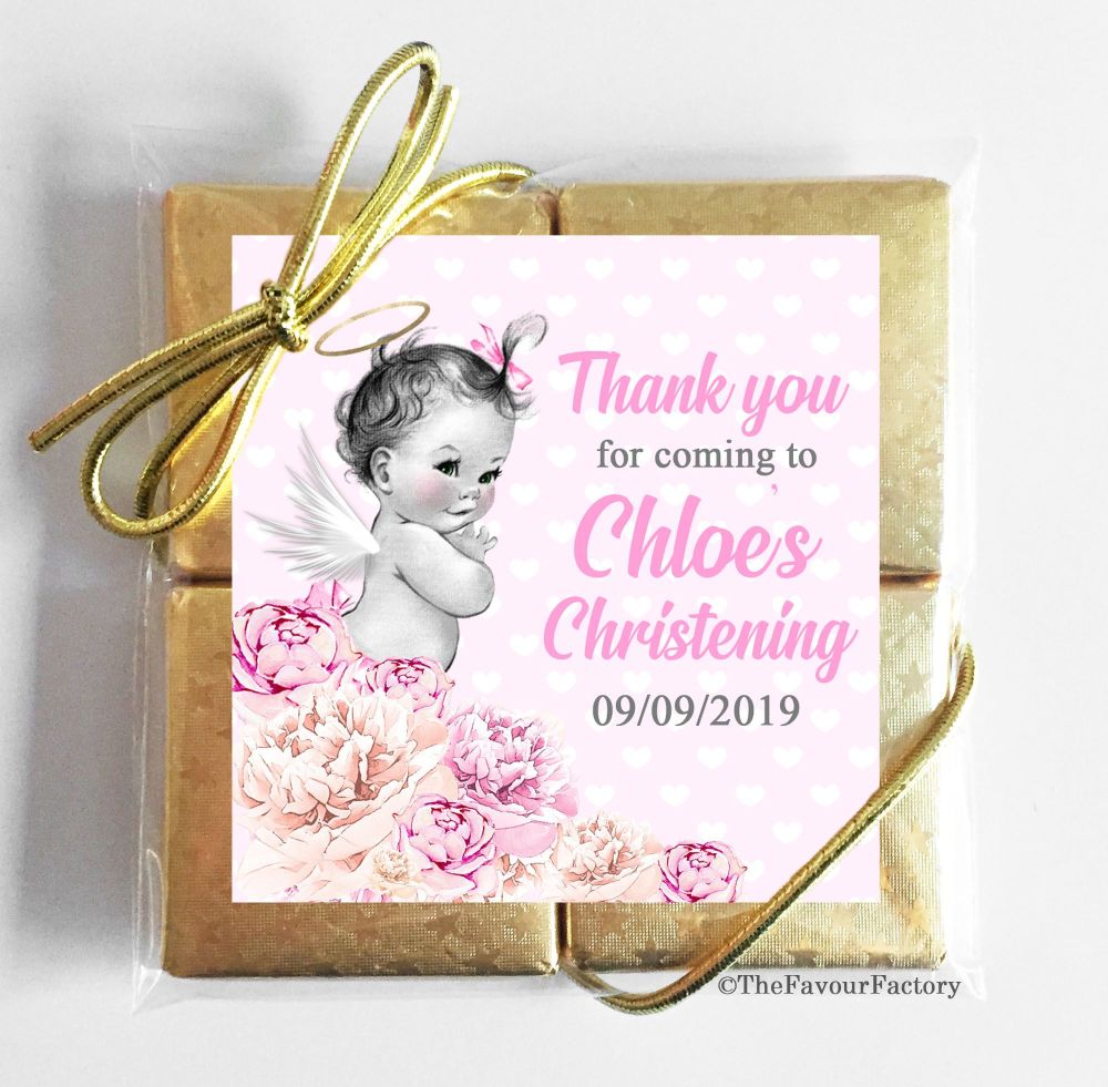 Christening Chocolates Quads Favours x5