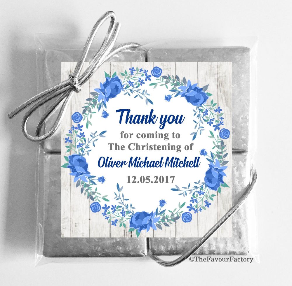 Christening Chocolates Quads Favours x5