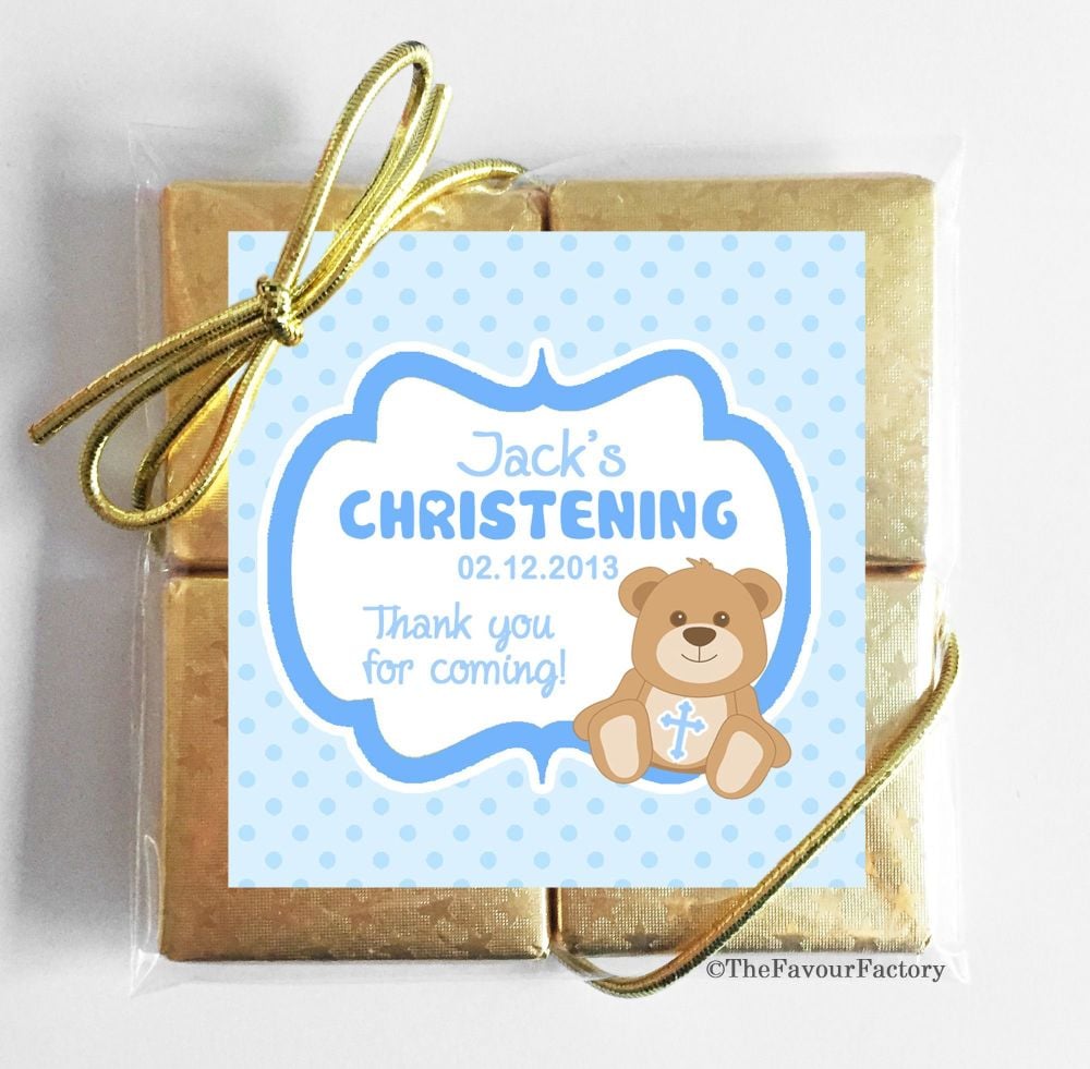 Christening Chocolates Quads Favours x5
