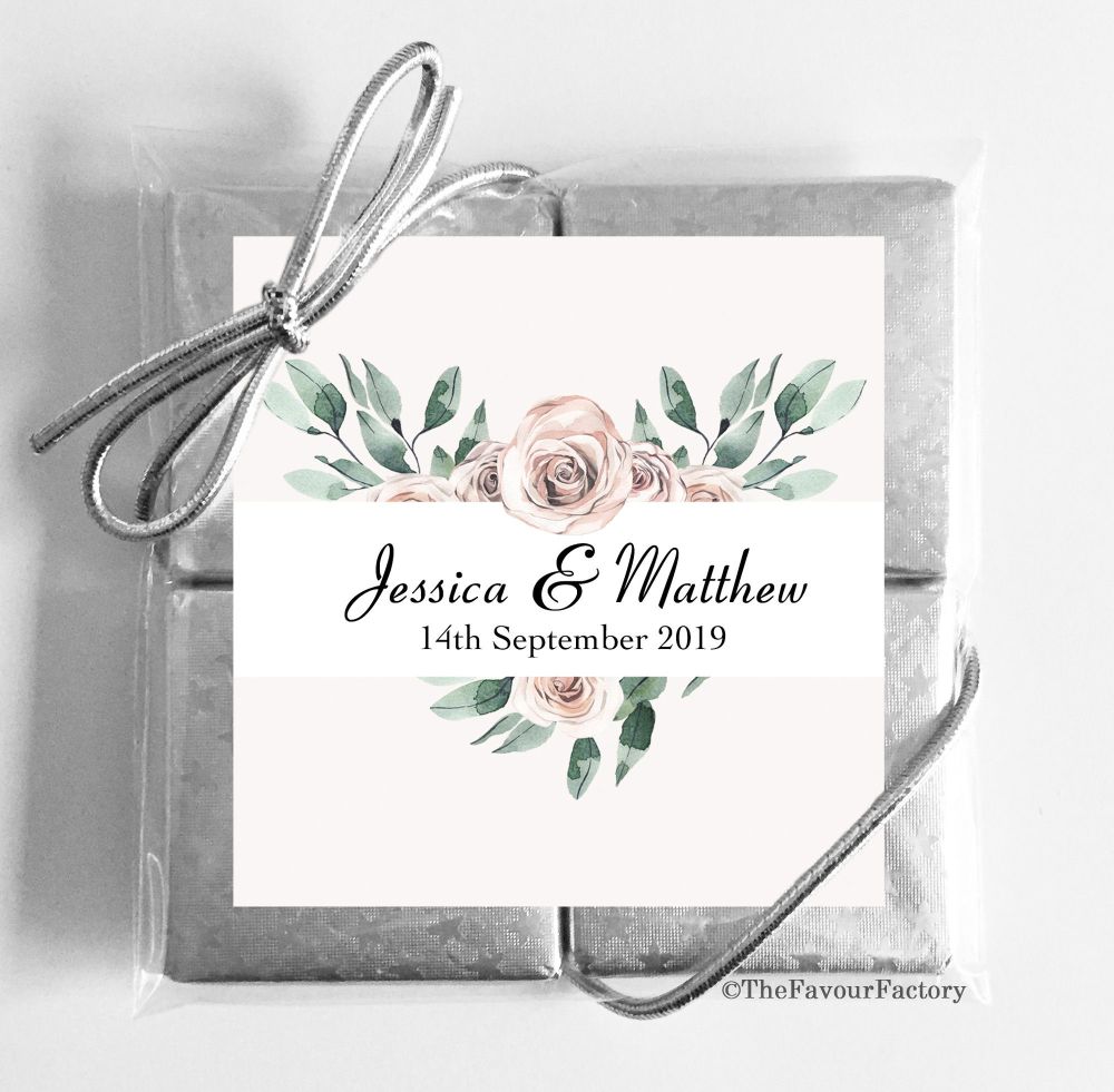 Wedding Chocolates Favours Quads - Classic x1
