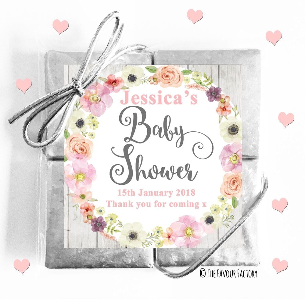 Baby Shower Chocolates Quads Favours x5