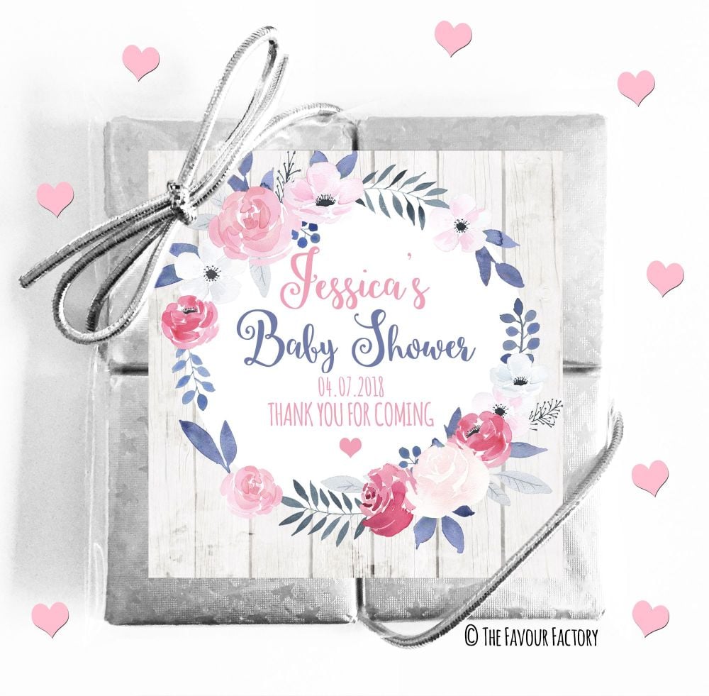 Baby Shower Chocolates Quads Favours x5