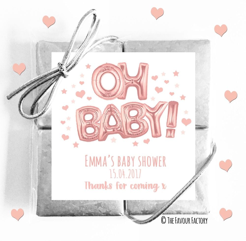 Baby Shower Chocolates Quads Favours x5