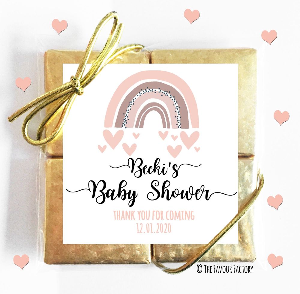 Baby Shower Chocolates Quads Favours x5