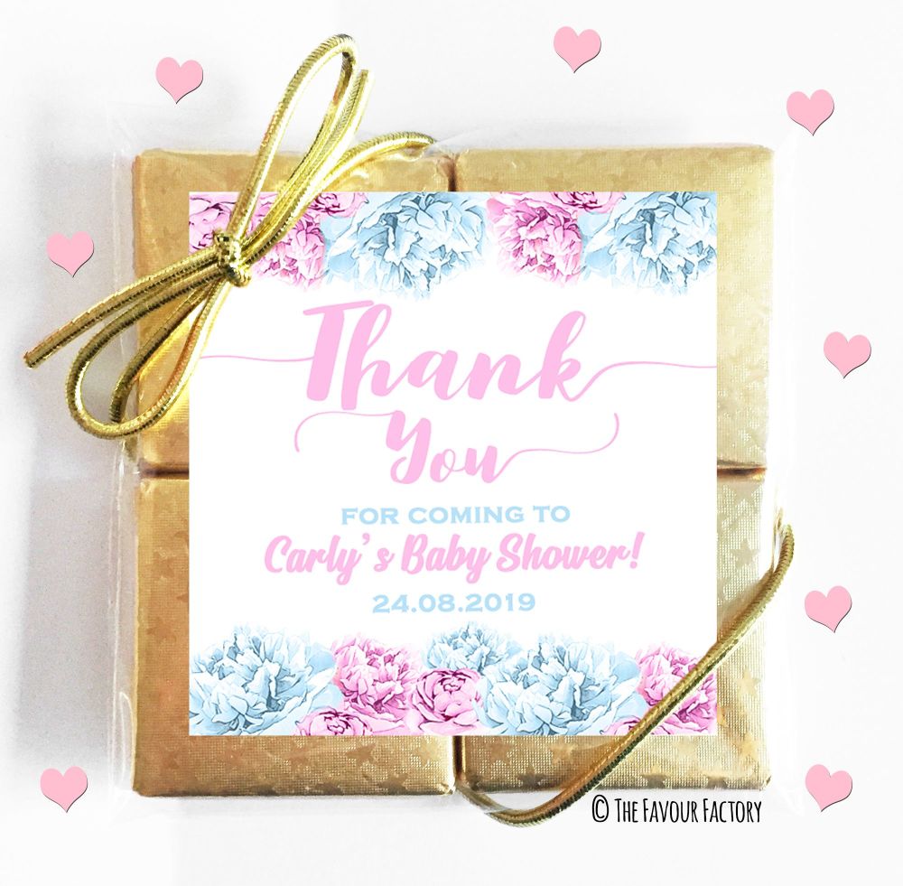 Baby Shower Chocolates Quads Favours x5