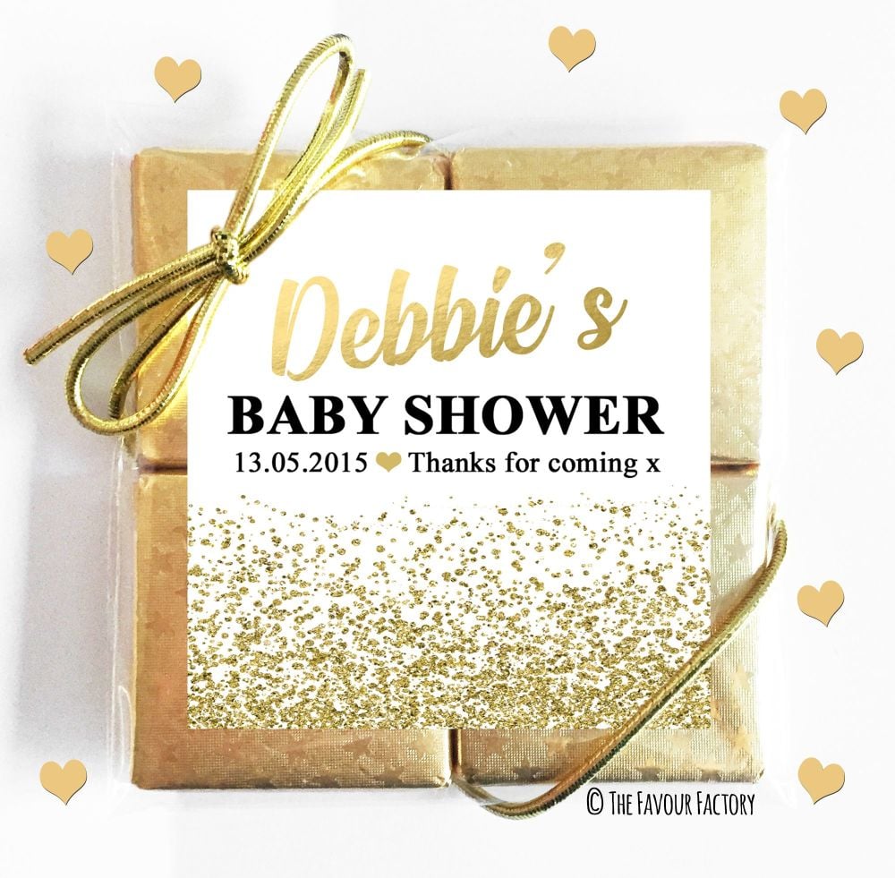 Baby Shower Chocolates Quads Favours x5