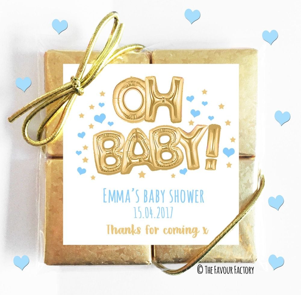 Baby Shower Chocolates Quads Favours x5