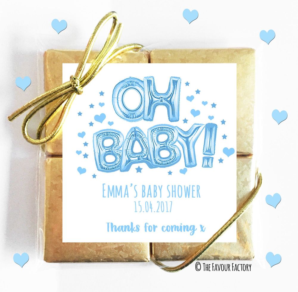 Baby Shower Chocolates Quads Favours x5