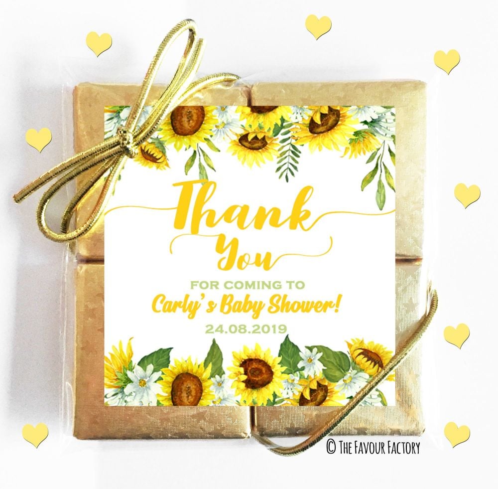 Baby Shower Chocolates Quads Favours x5