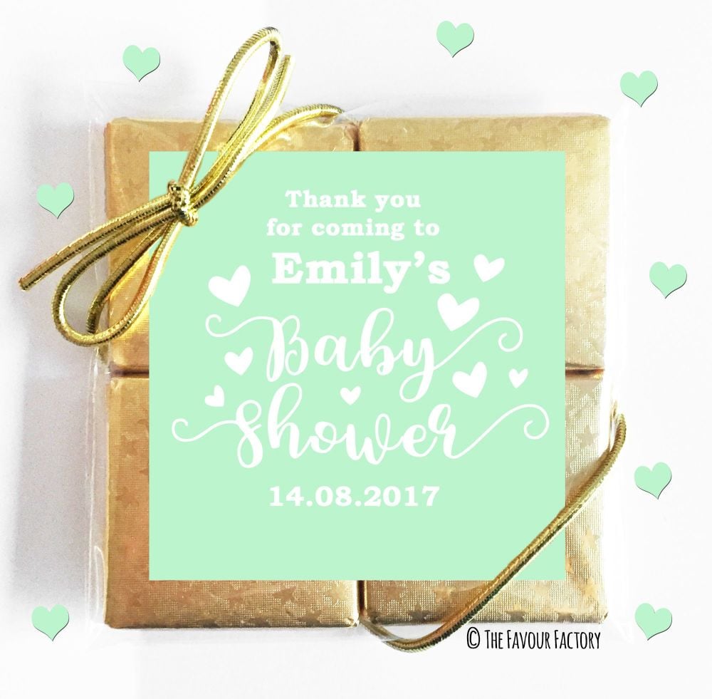 Baby Shower Chocolates Quads Favours x5
