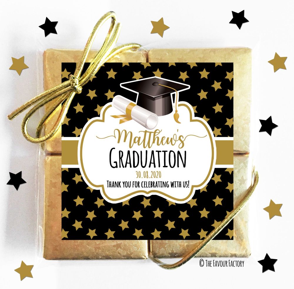 Graduation Chocolates Quads Favours x1