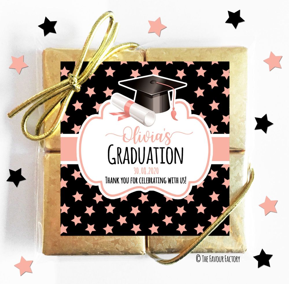 Graduation Chocolates Quads Favours x1