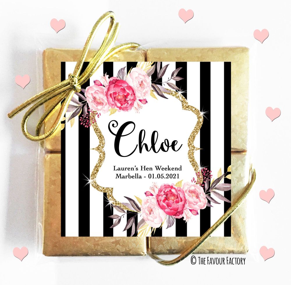 Hen Party Chocolates Quads Favours x1