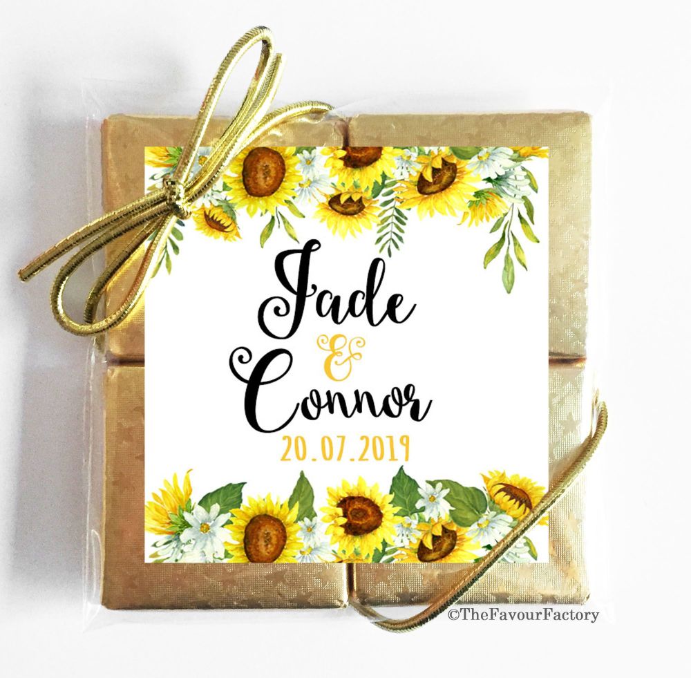 Wedding Chocolates Favours Quads - Classic x1