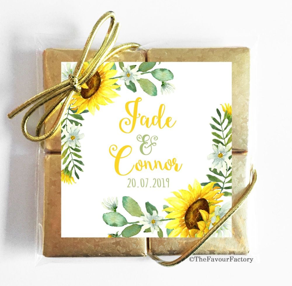 Wedding Chocolates Favours Quads - Classic x1