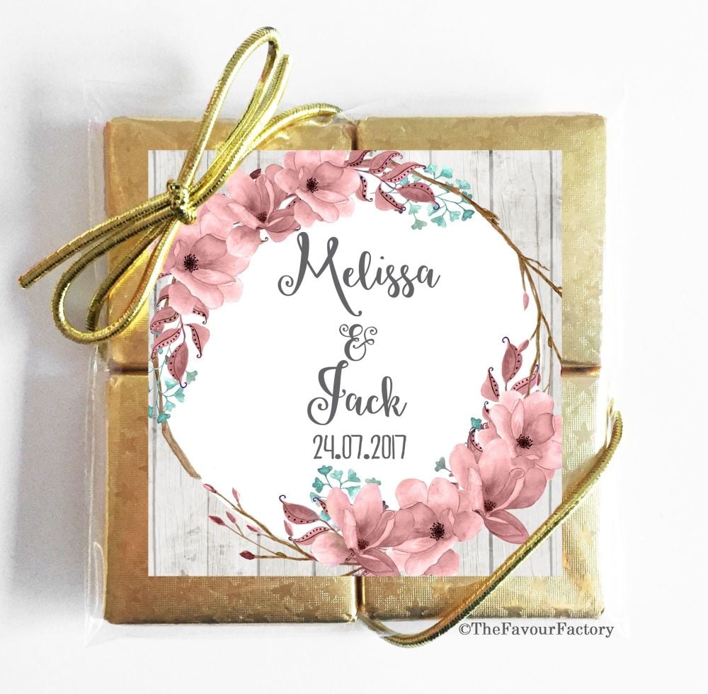 Wedding Chocolates Favours Quads - Classic x1