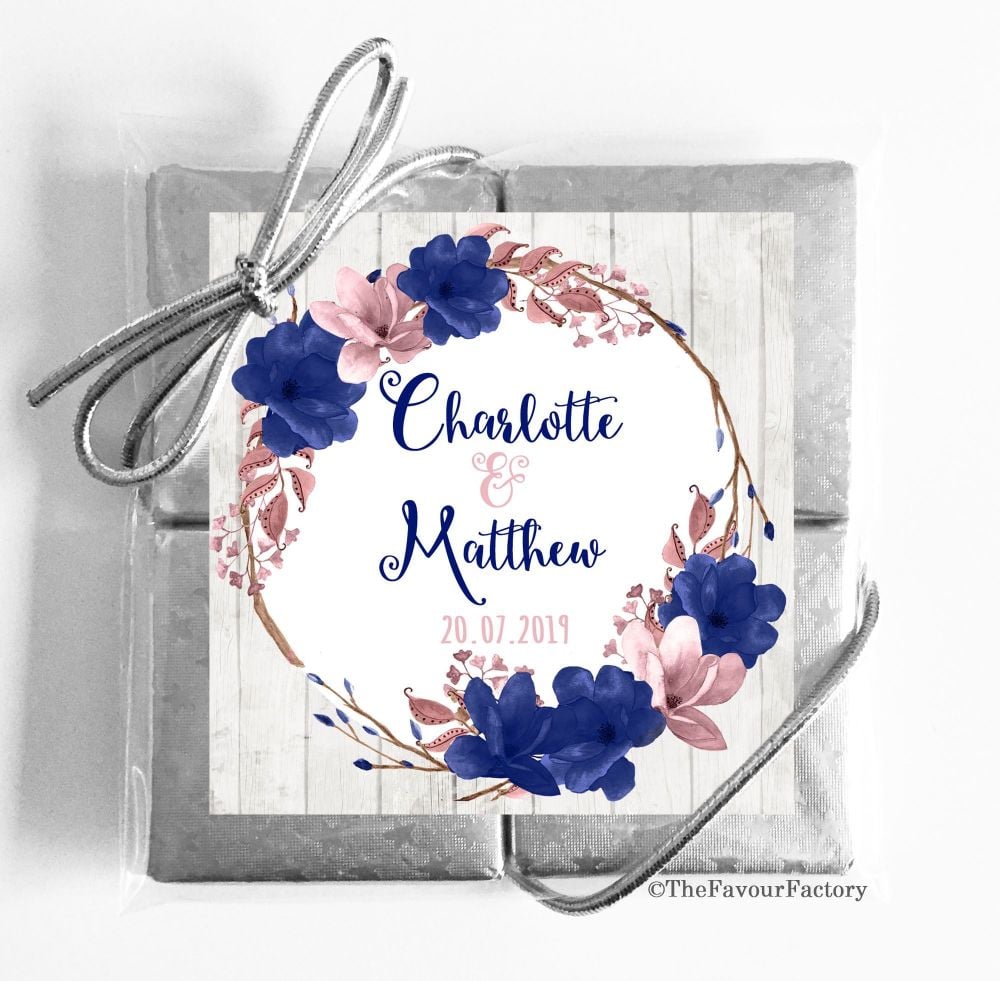 Wedding Chocolates Favours Quads - Classic x1