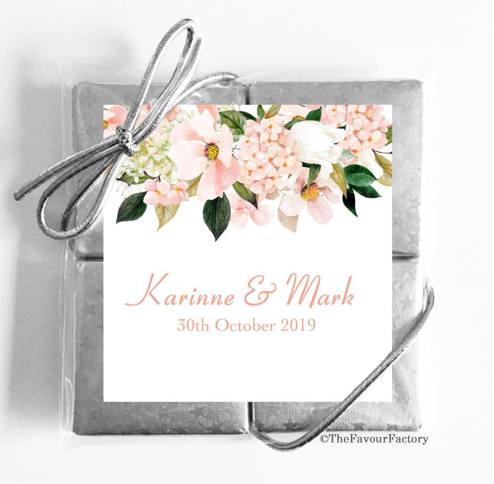 Wedding Chocolates Favours Quads - Classic x1