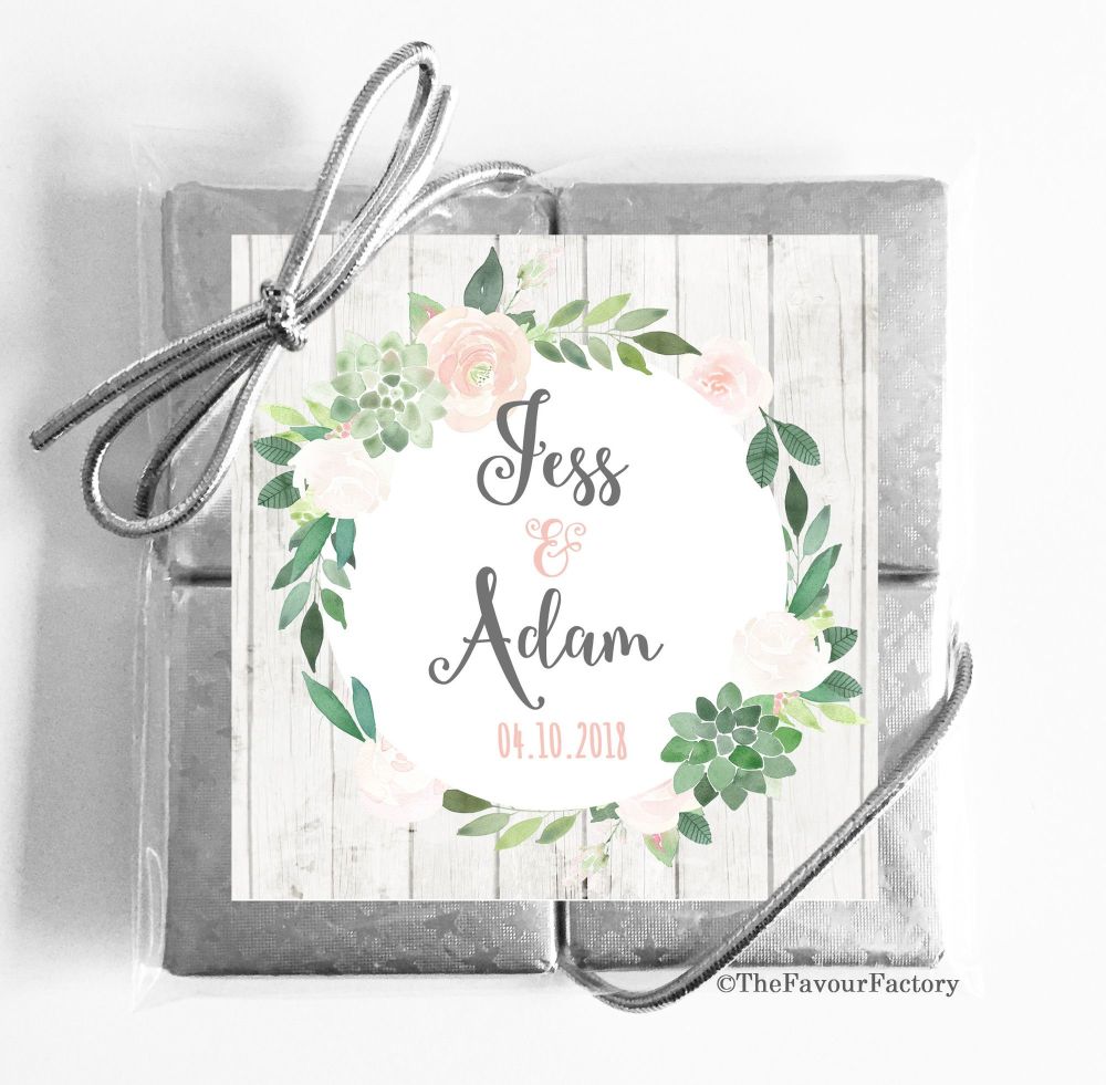 Wedding Chocolates Favours Quads - x1