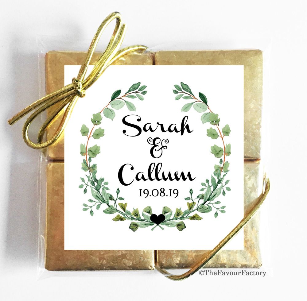 Wedding Chocolates Favours Quads - Classic x1