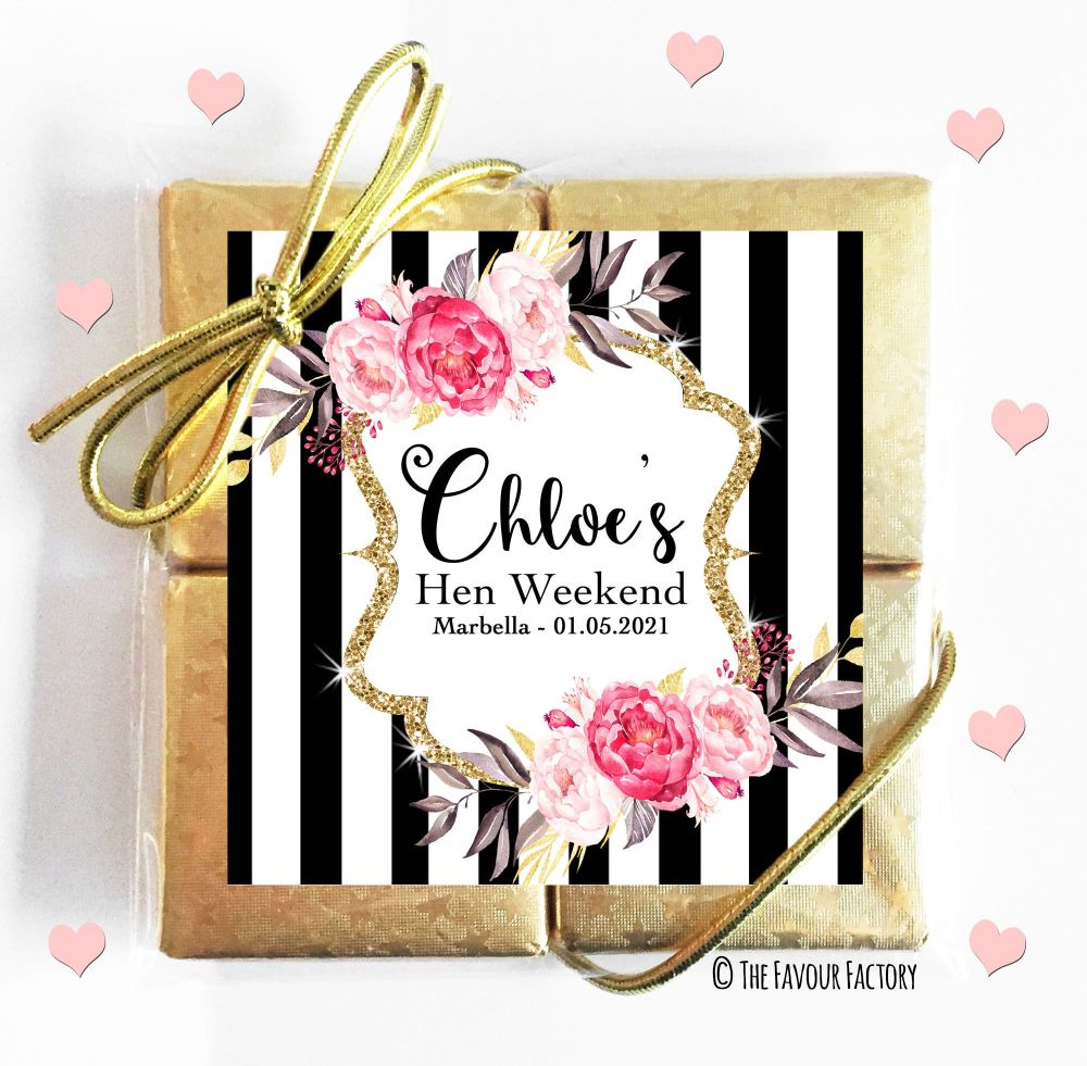 Hen Party Chocolates Quads Favours x1