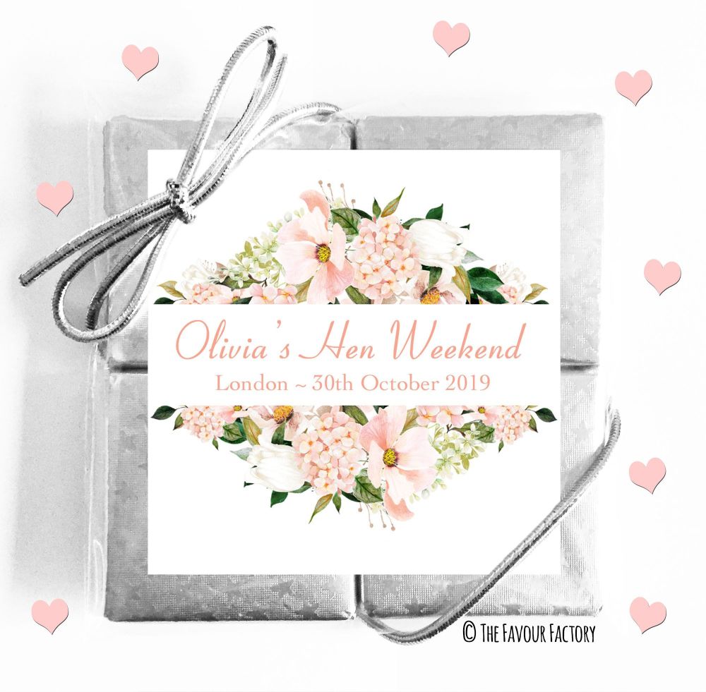 Hen Party Chocolates Quads Favours x1