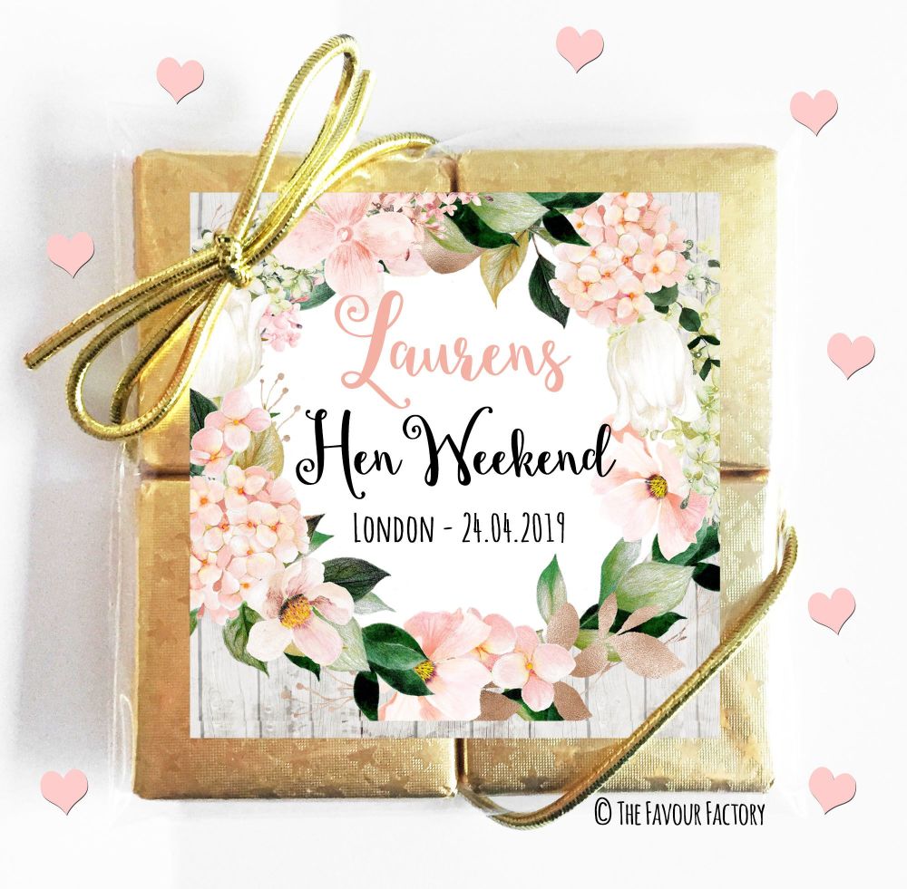 Hen Party Chocolates Quads Favours x1