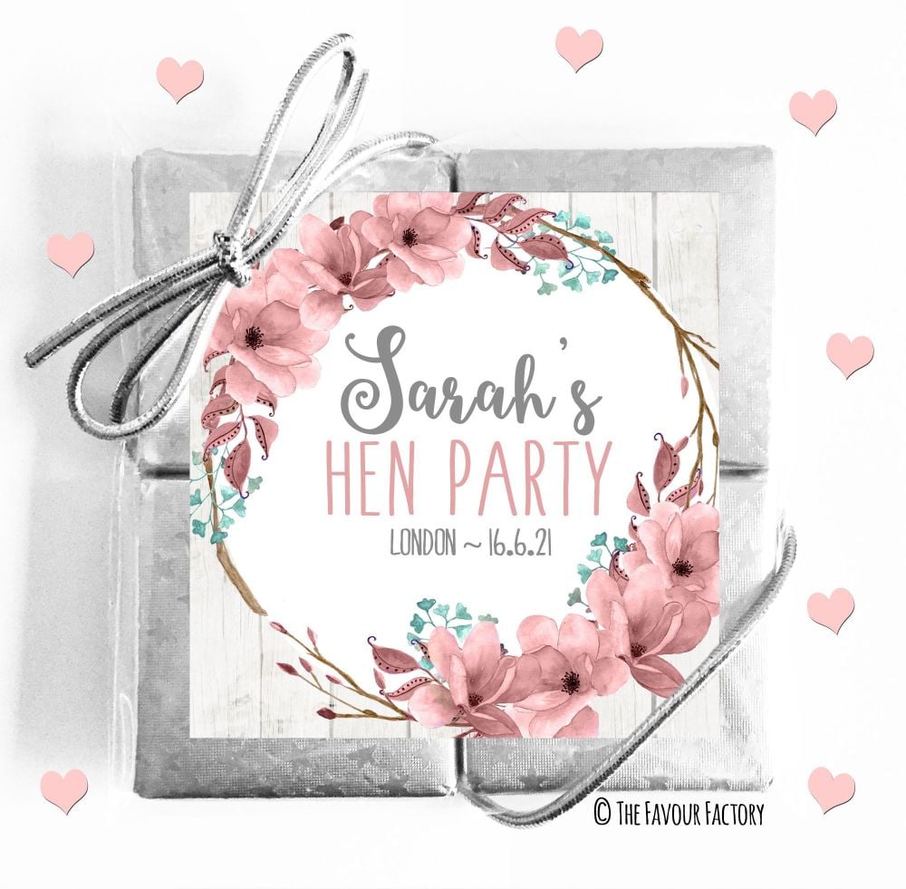 Hen Party Chocolates Quads Favours x1
