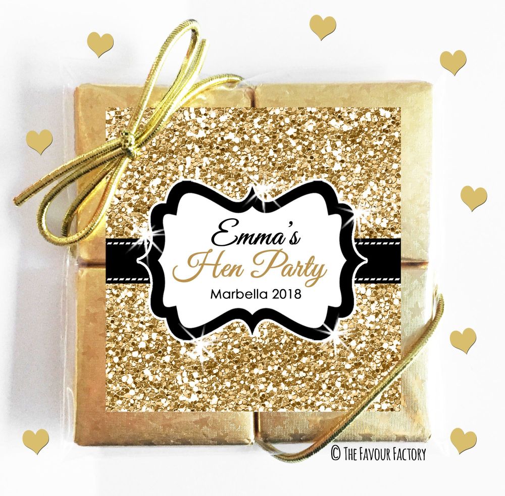 Hen Party Chocolates Quads Favours x1