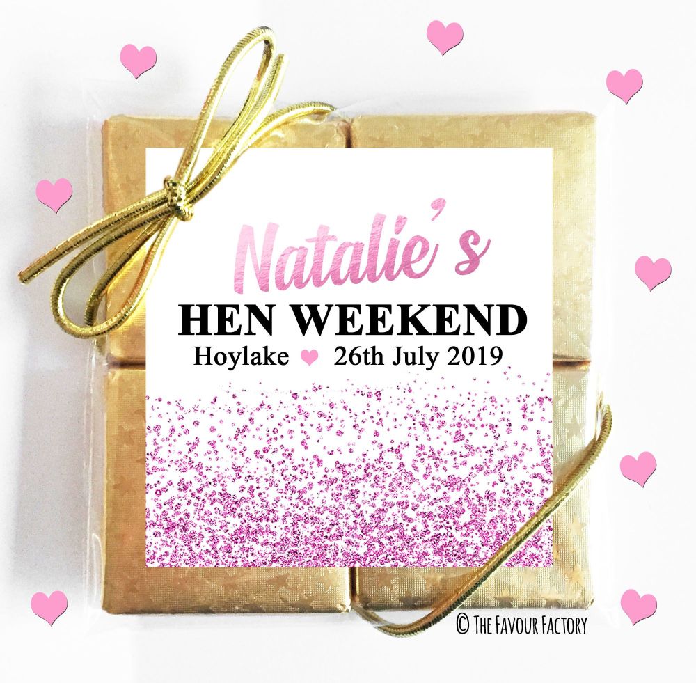 Hen Party Chocolates Quads Favours x1