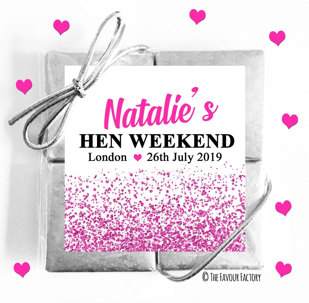 Hen Party Chocolates Quads Favours x1