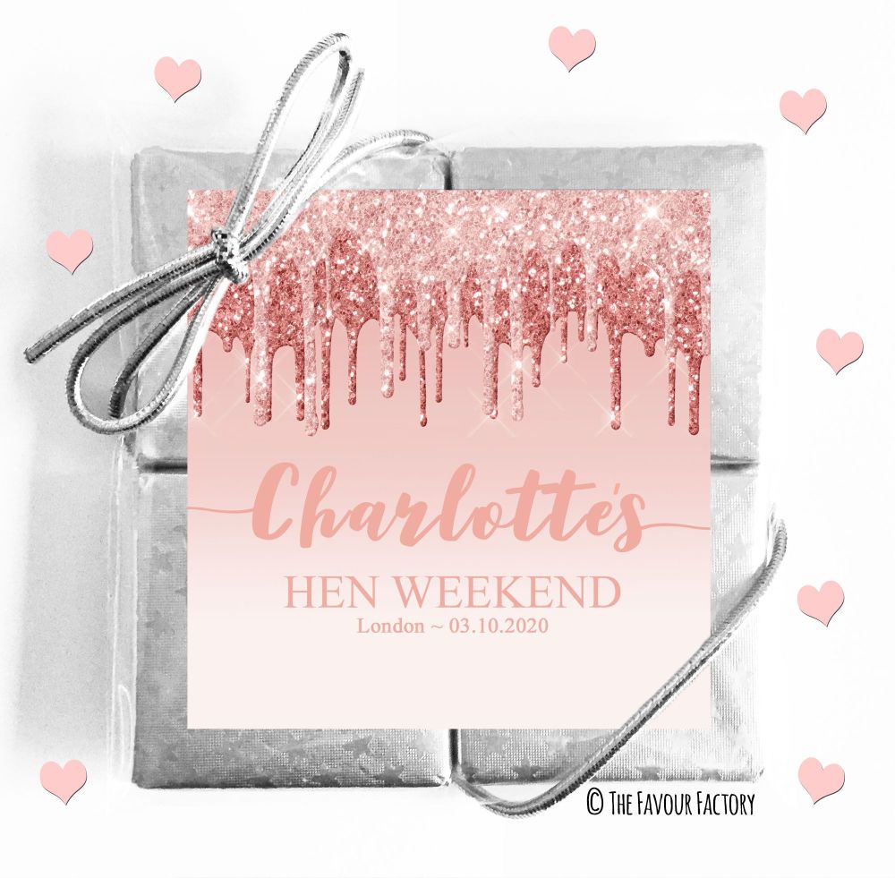 Hen Party Chocolates Quads Favours x1
