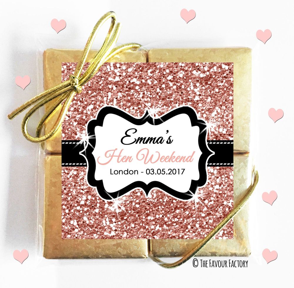 Hen Party Chocolates Quads Favours x1