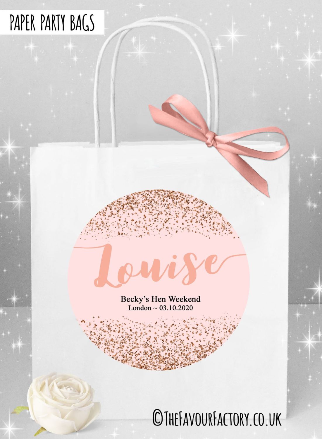 Hen Do Party Bags Named Individually x1