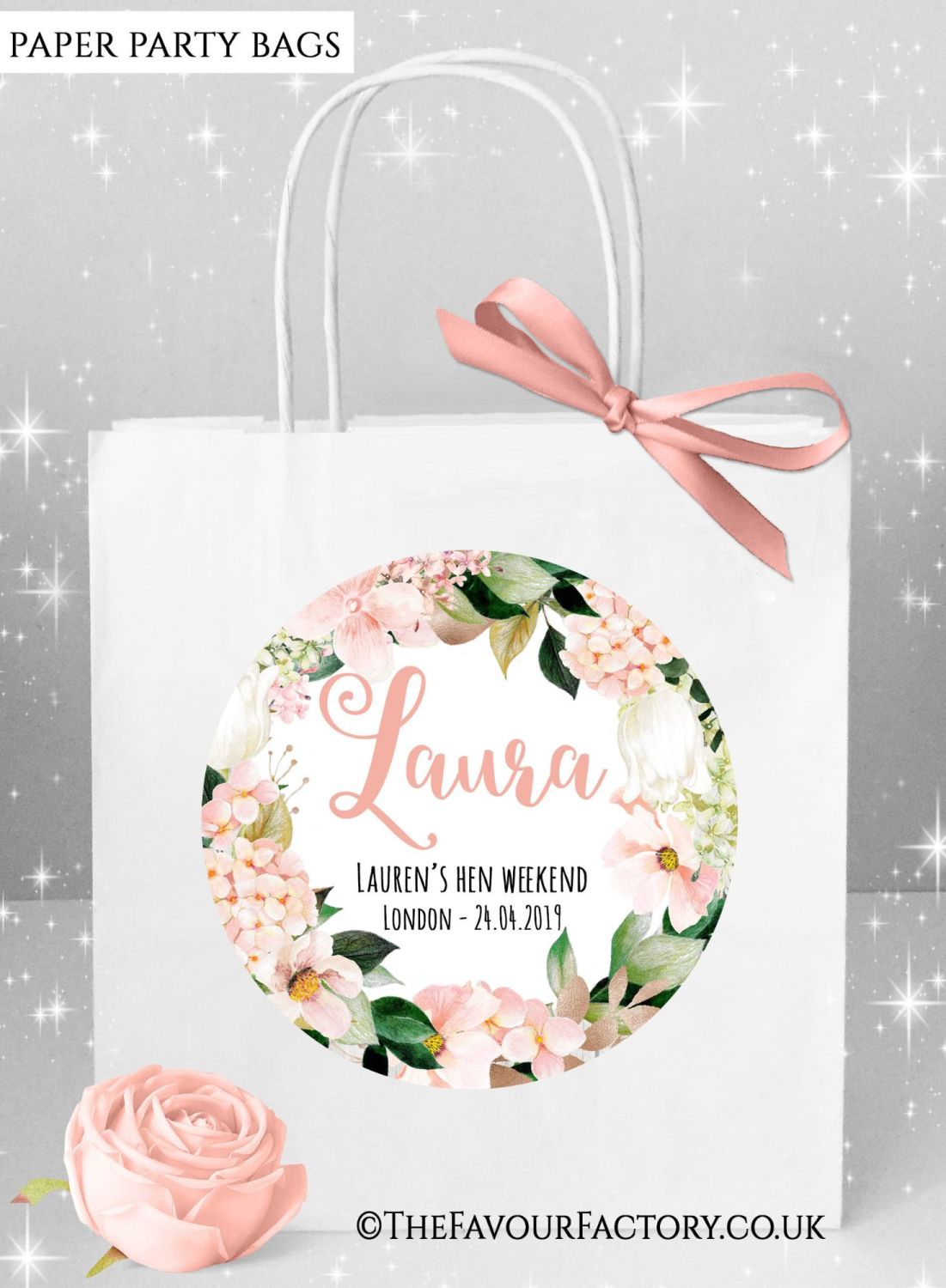 Hen Do Party Bags Named Individually x1