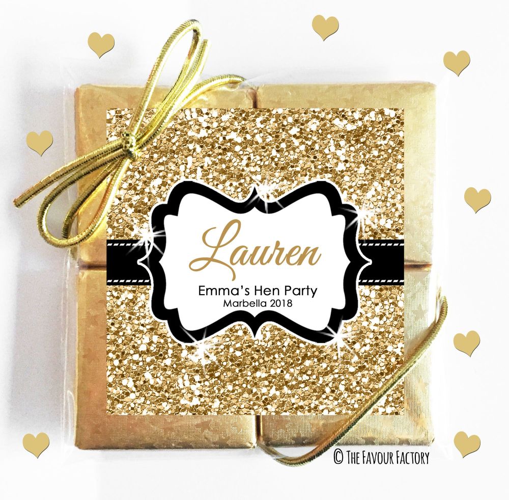 Hen Party Chocolates Quads Favours x1