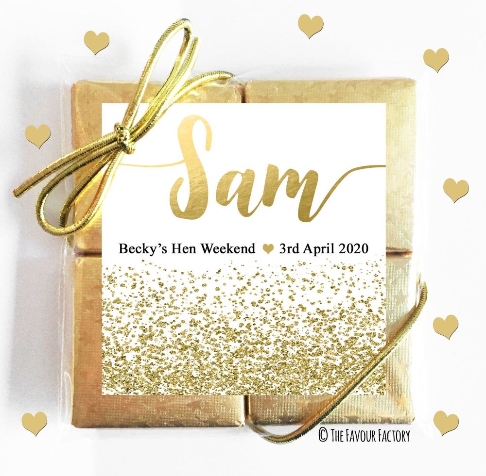 Hen Party Chocolates Quads Favours x1