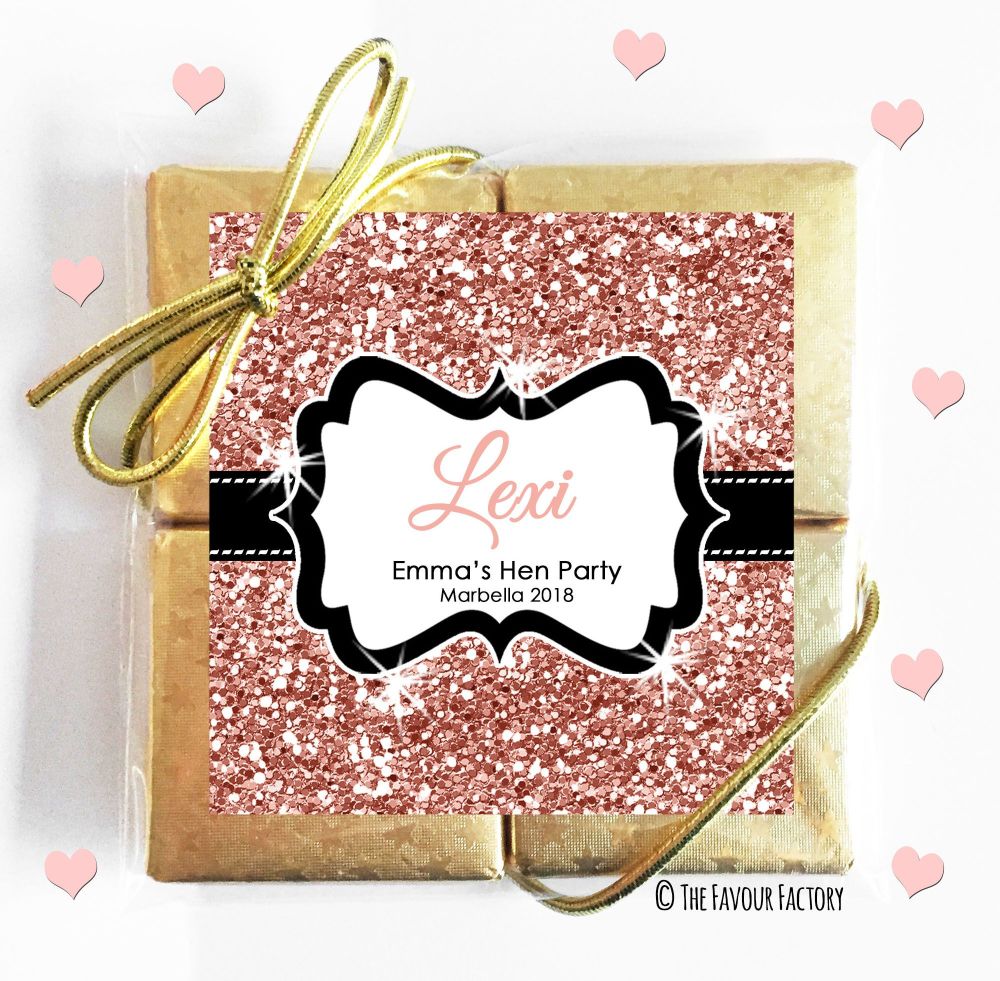 Hen Party Chocolates Quads Favours x1