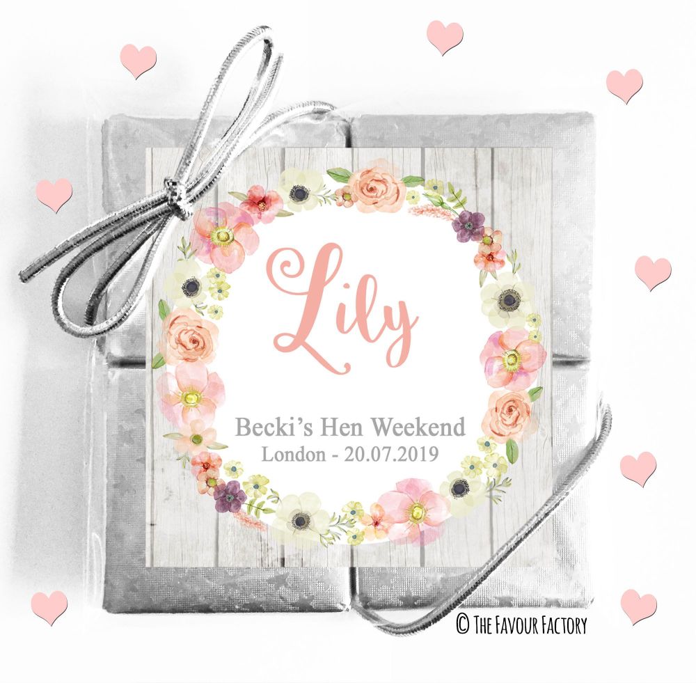 Hen Party Chocolates Quads Favours x1