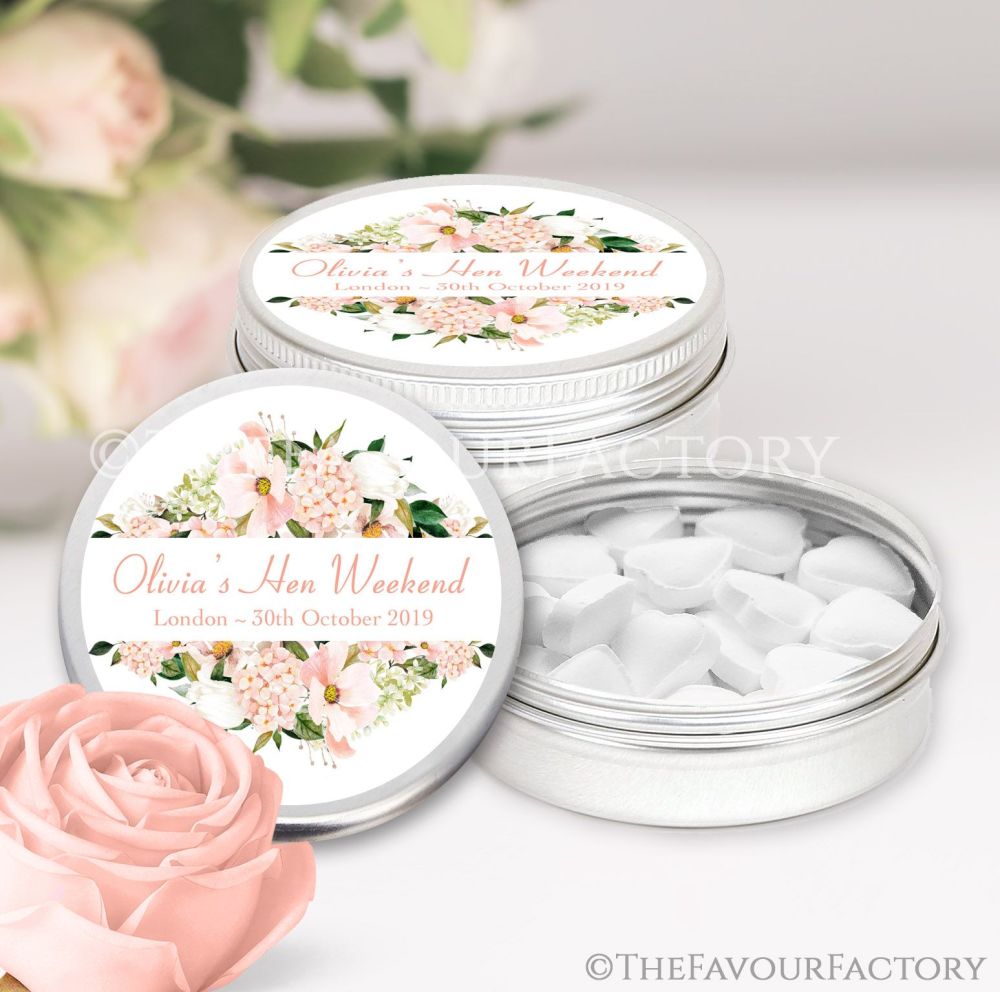 Hen Party Favour Tins Personalised x1