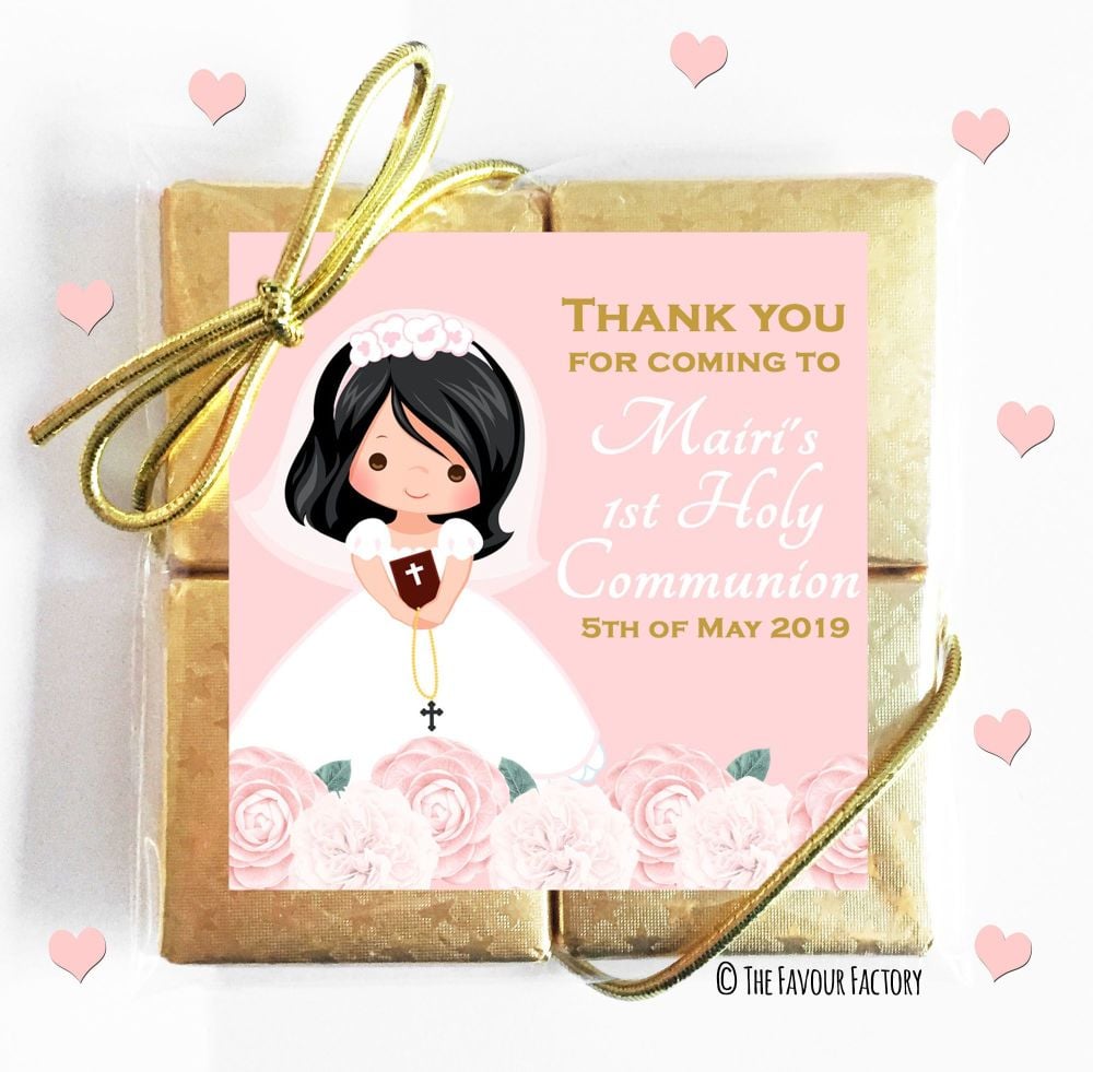 Holy Communion Chocolates Quads Favours x1