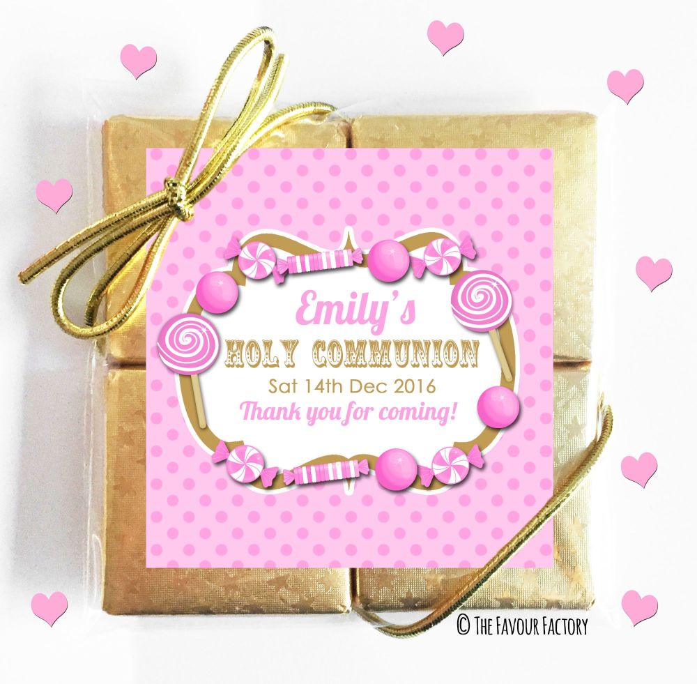 Holy Communion Chocolates Quads Favours x1