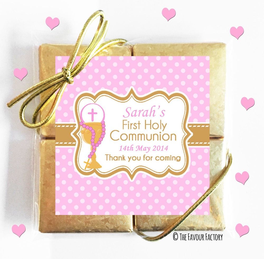 Holy Communion Chocolates Quads Favours x1