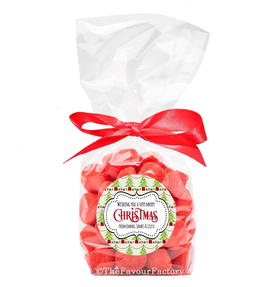 Christmas Ribbon Tie Bags Kits Berry Trees x12